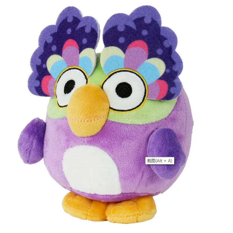 Bluey Dogs Friend Chattermax Purple Owl Plush Toys Doll Cartoon Animation Claw Machine Doll Fur Purple Bird Toys Childrens Gifts