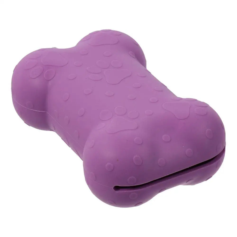 Rubber Pet Toys Creative Purple 4.3*2.6 Inch Dog Food Slow Food Dispenser Bite Resistant Toy