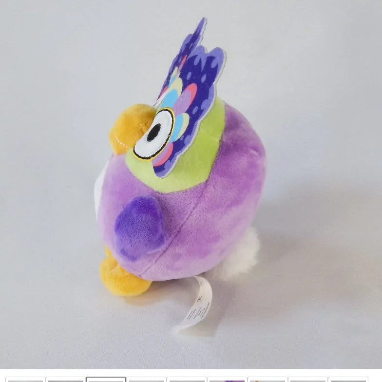 Bluey Dogs Friend Chattermax Purple Owl Plush Toys Doll Cartoon Animation Claw Machine Doll Fur Purple Bird Toys Childrens Gifts
