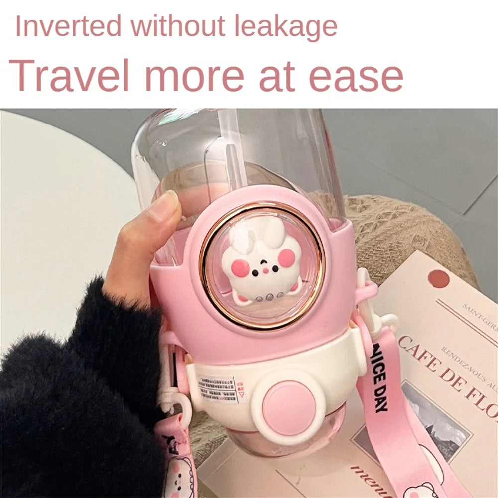 Water Bottle High Temperature And Low Temperature Resistance Purple Childrens Water Cup Student Supplies Convenient Kettle White
