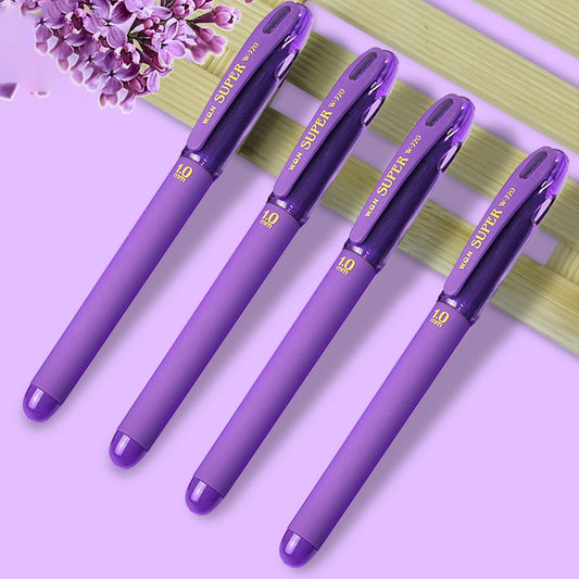 Purple gel Ink Pens gel Colored ballpoint pens office Office accessories Cute stationery cute things stationary items for school
