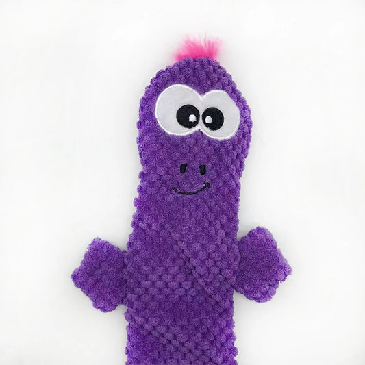 Dog Squeaky Chew Toy Durable Material for Small Medium Dog Cats Purple Dog Teeth Grinding Toy Interactive Pet Toys