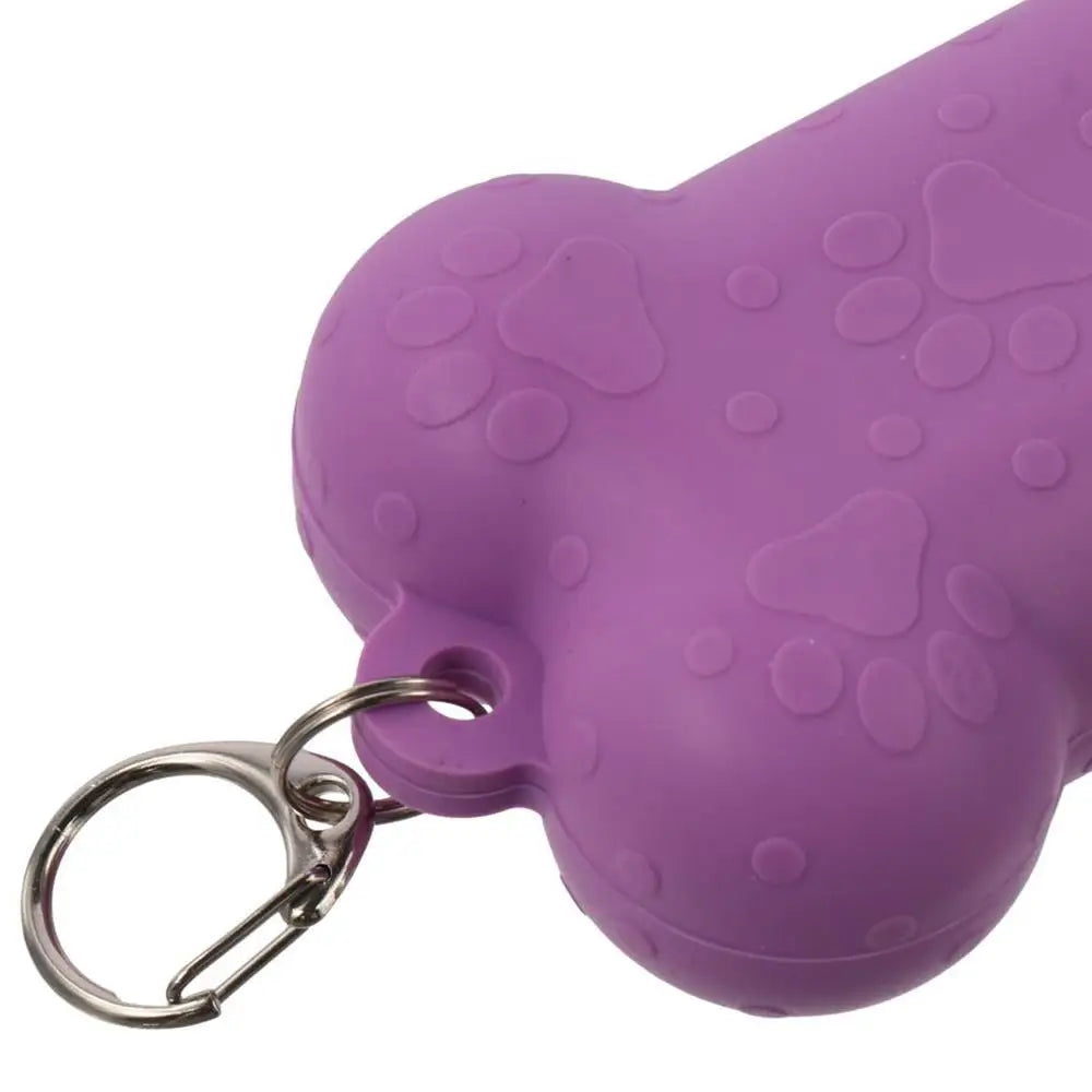 Rubber Pet Toys Creative Purple 4.3*2.6 Inch Dog Food Slow Food Dispenser Bite Resistant Toy