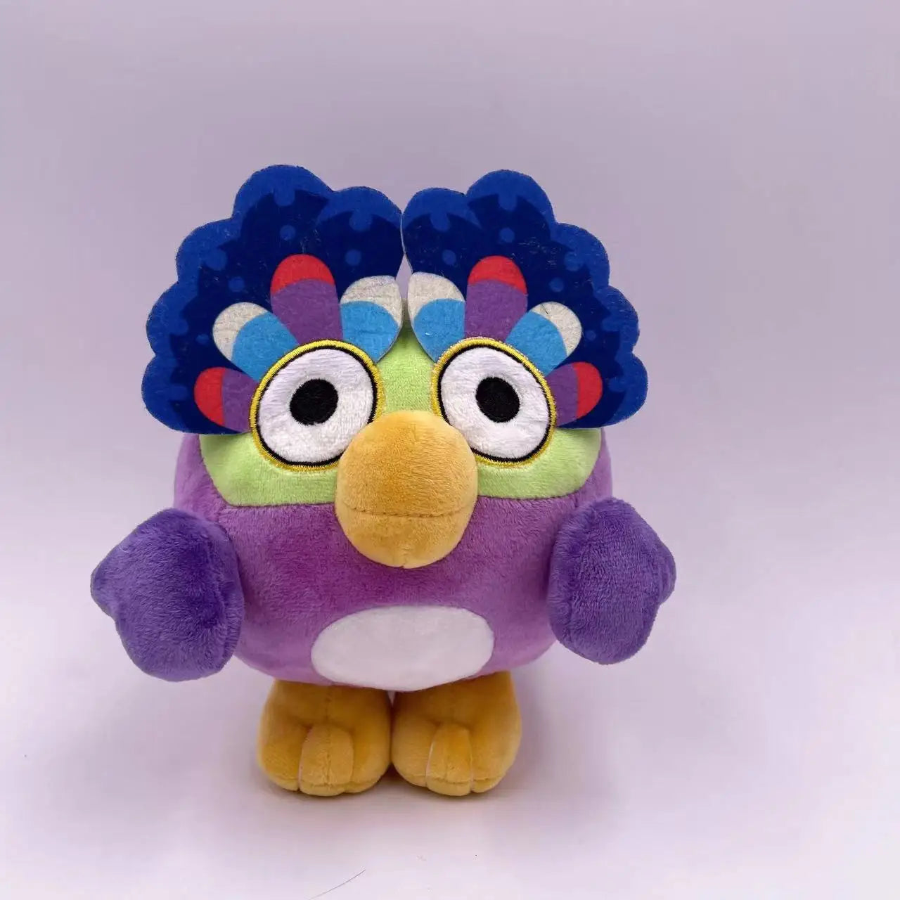 Bluey Dogs Friend Chattermax Purple Owl Plush Toys Doll Cartoon Animation Claw Machine Doll Fur Purple Bird Toys Childrens Gifts