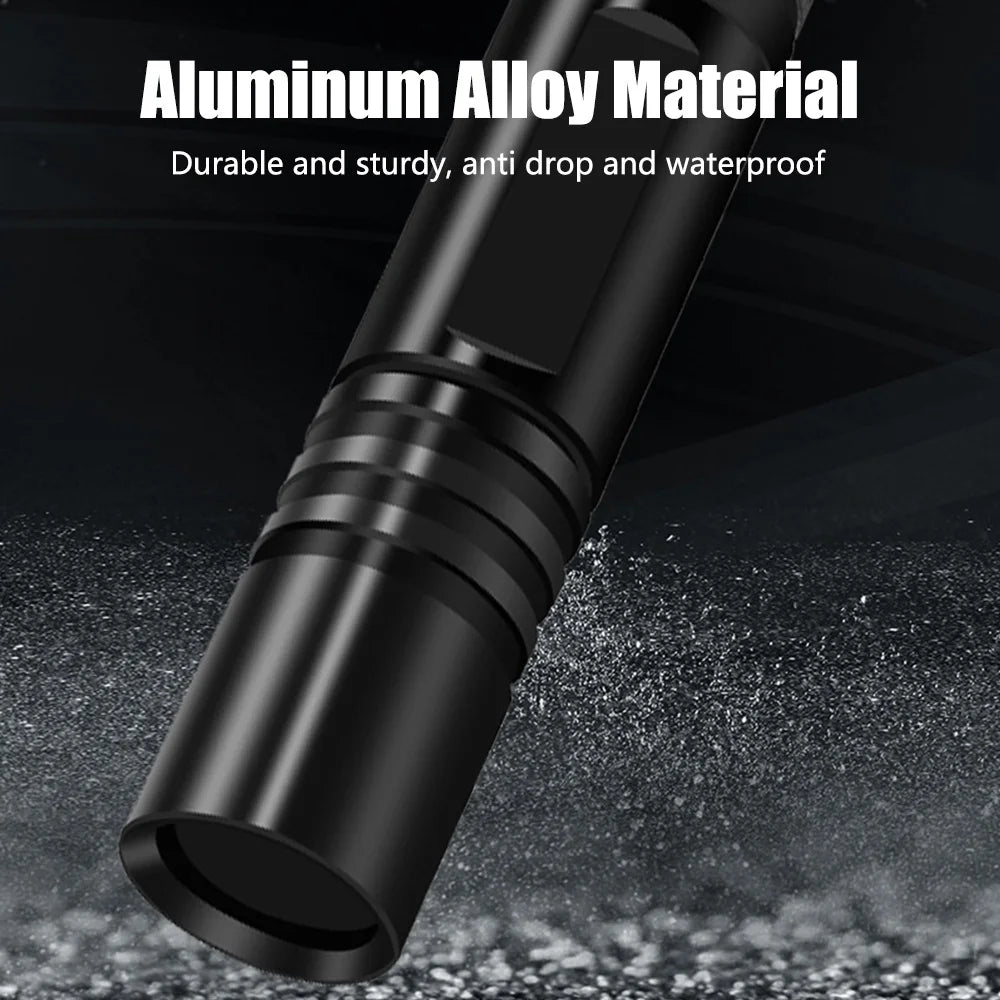 3W Mini UV Flashlight BlackLight Handheld 365nm Ultraviolet Torch UV Lamp Pet Urine Banknote Resin Curing Detector By AA Battery