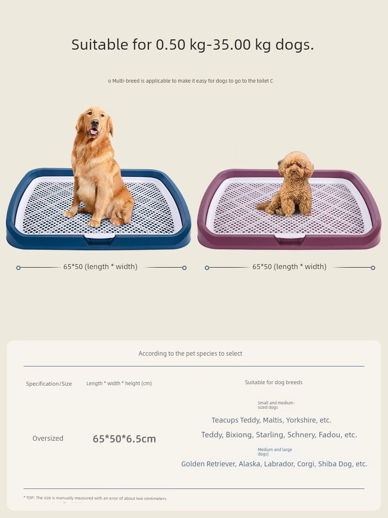 Dog Toilet Large Dog Dog Fixed-Point Defecation Handy Gadget Small Size Dogs Pet Potty Special Urinal Puppy Tray