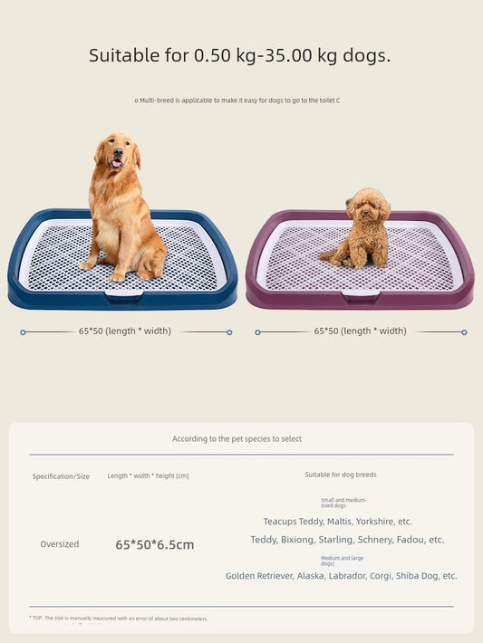 Dog Toilet Large Dog Dog Fixed-Point Defecation Handy Gadget Small Size Dogs Pet Potty Special Urinal Puppy Tray