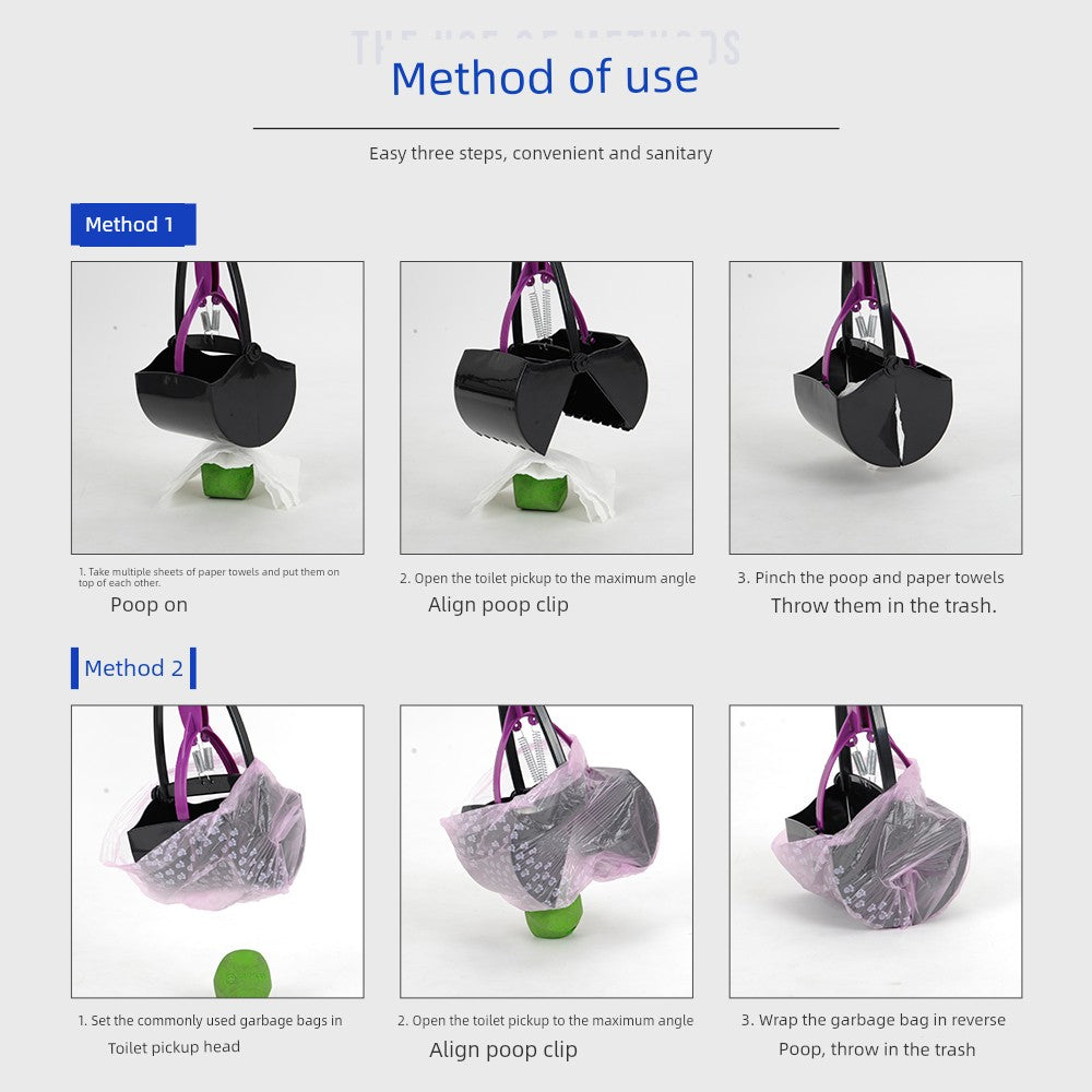 Puppy Dog Pooper Scooper Shovel Shit Poop Picking Pooper Scooper Shit Shit Pick up Dog Stool Tool For Home Pet Dog Supplies